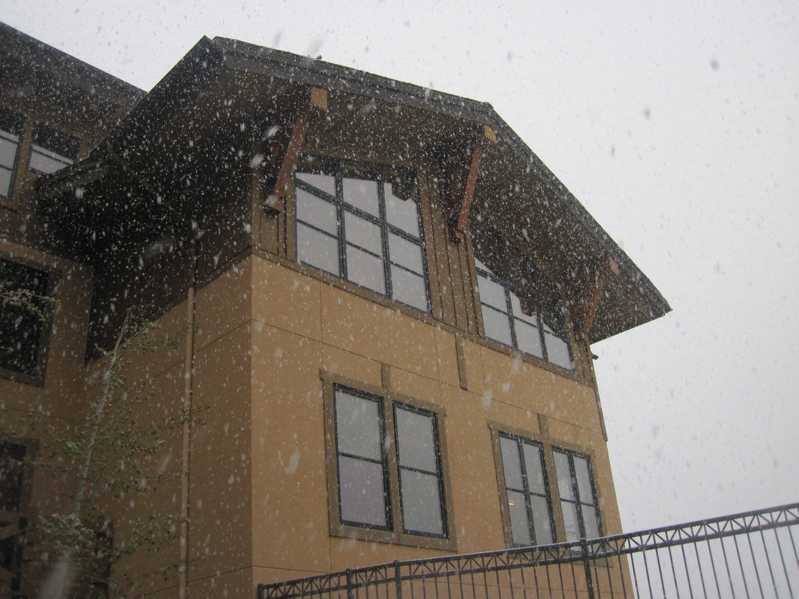Snow still coming down like crazy.