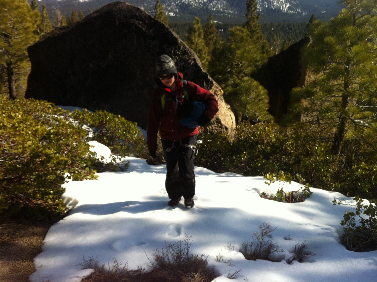 After lunch, Monica and I parted ways with the group and headed for a granite dome right between...