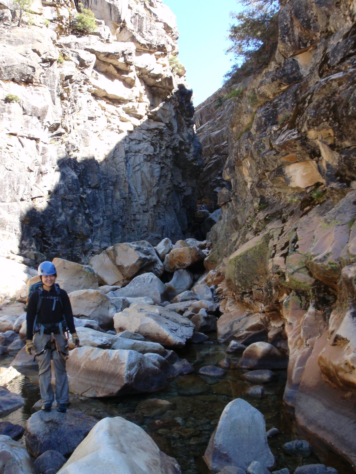 Walking through the inner gorge.