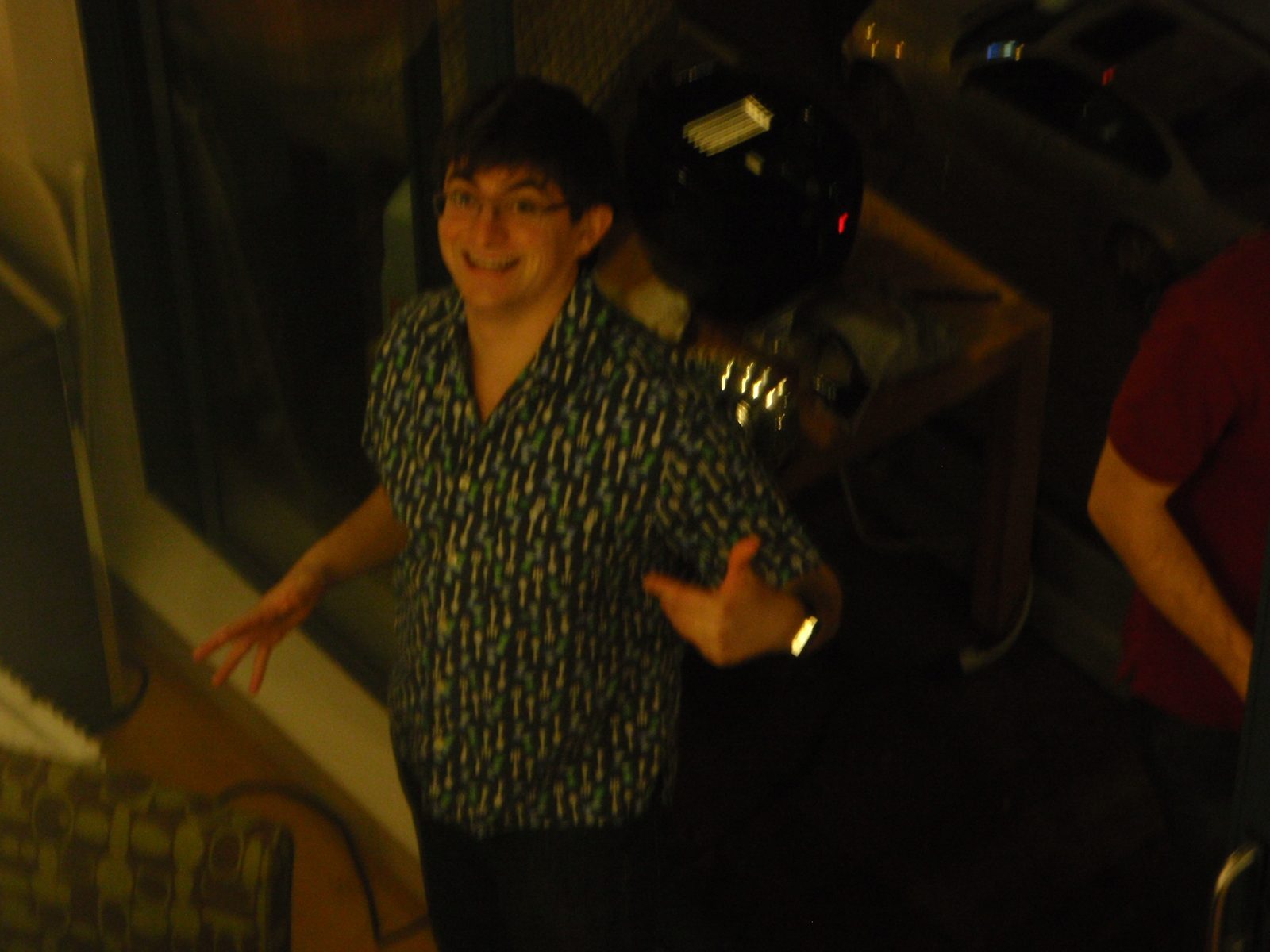 Jesse, taking a break from manning one of the deep fryers during Deep Friday.