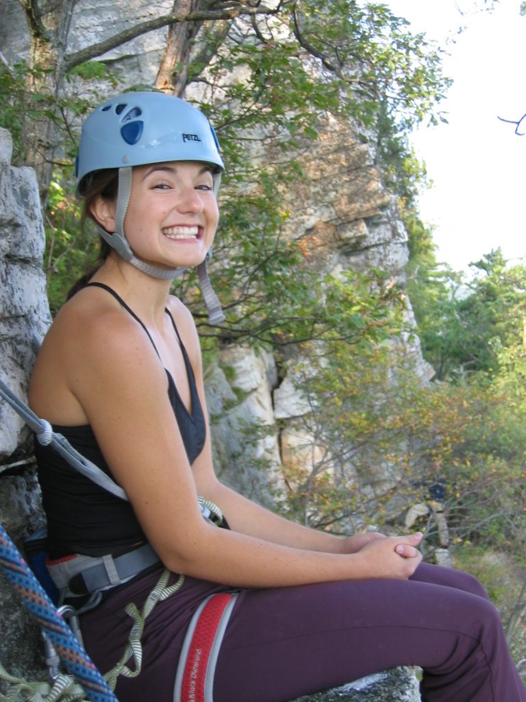 Brenna at the top of Frog's Head.