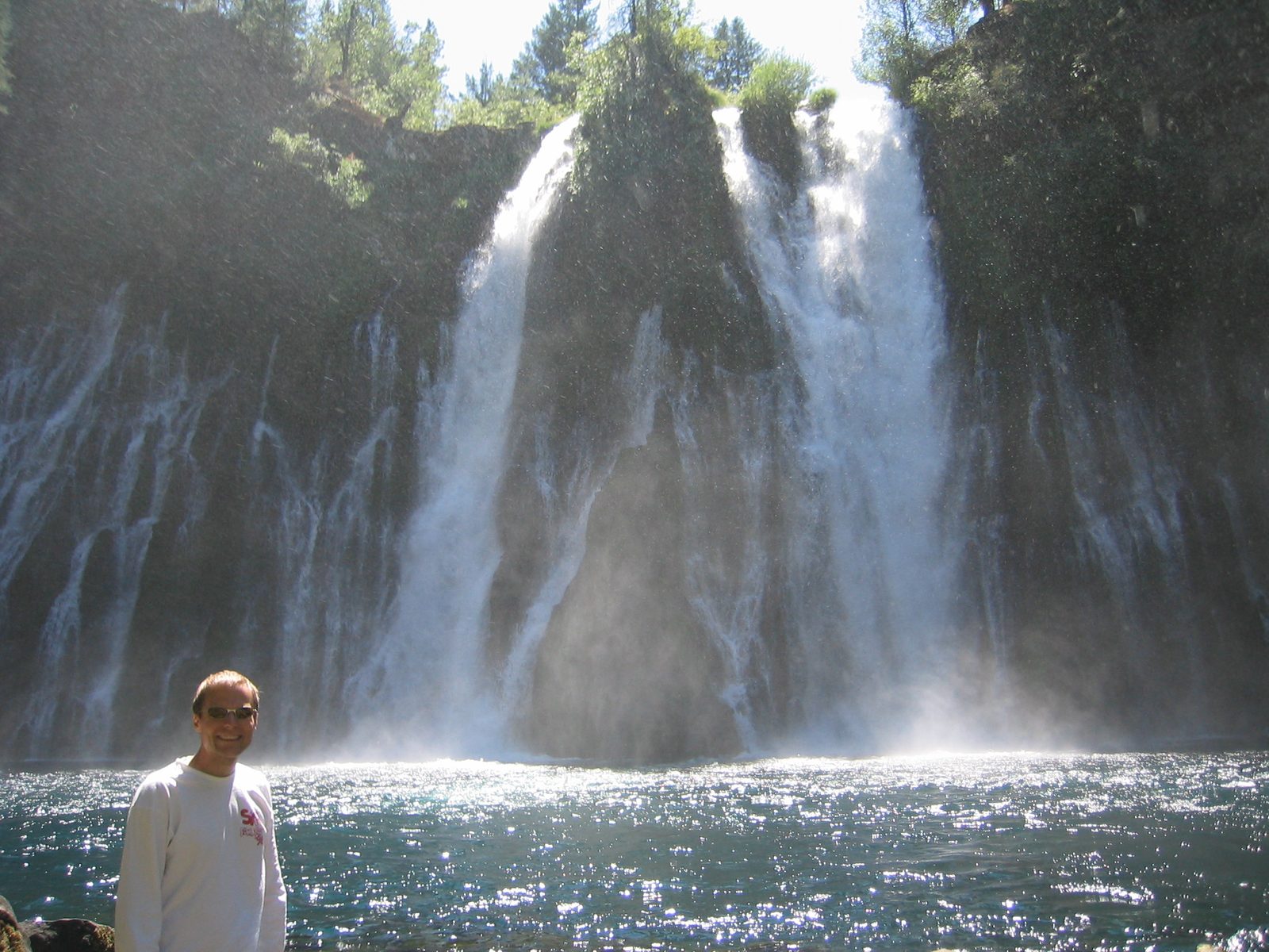 John after hiking down to the base of the falls.  If I remember correctly, there was actually...