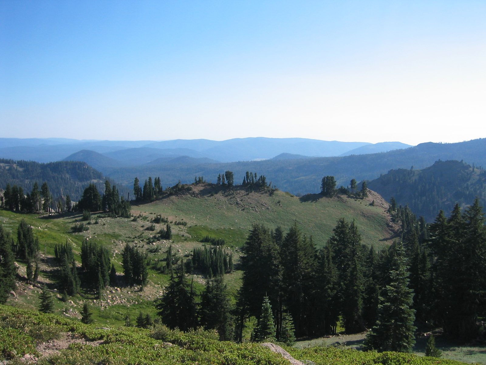 Looking towards Bumpass Hell from the parking area.