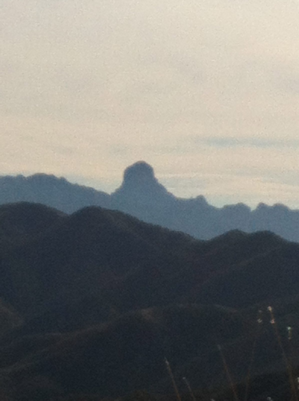 Baboquivari Peak in the distance. One of the few significant peaks requiring 5th class climbing...