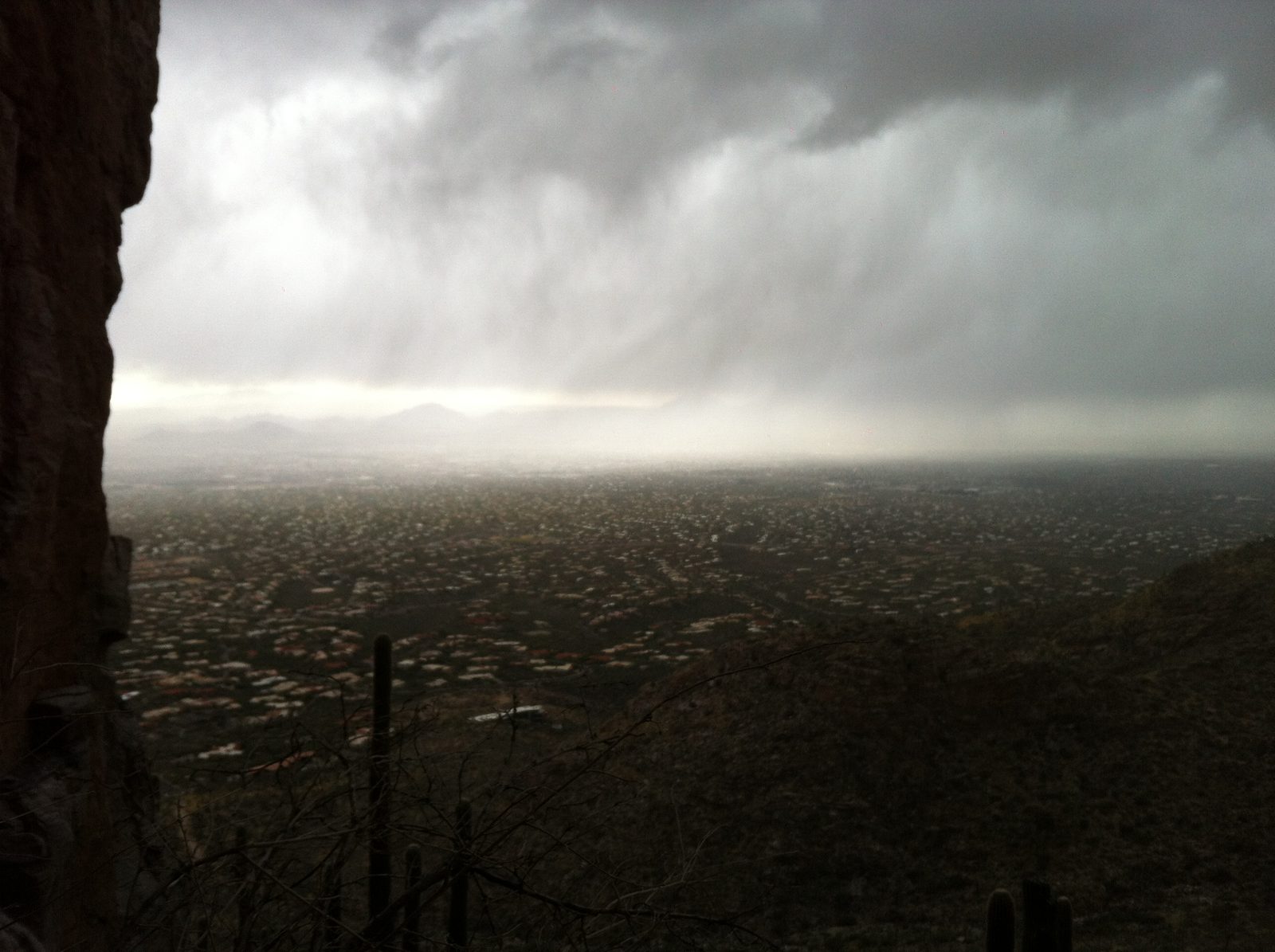 View of Tucson from John's Choss Pile.