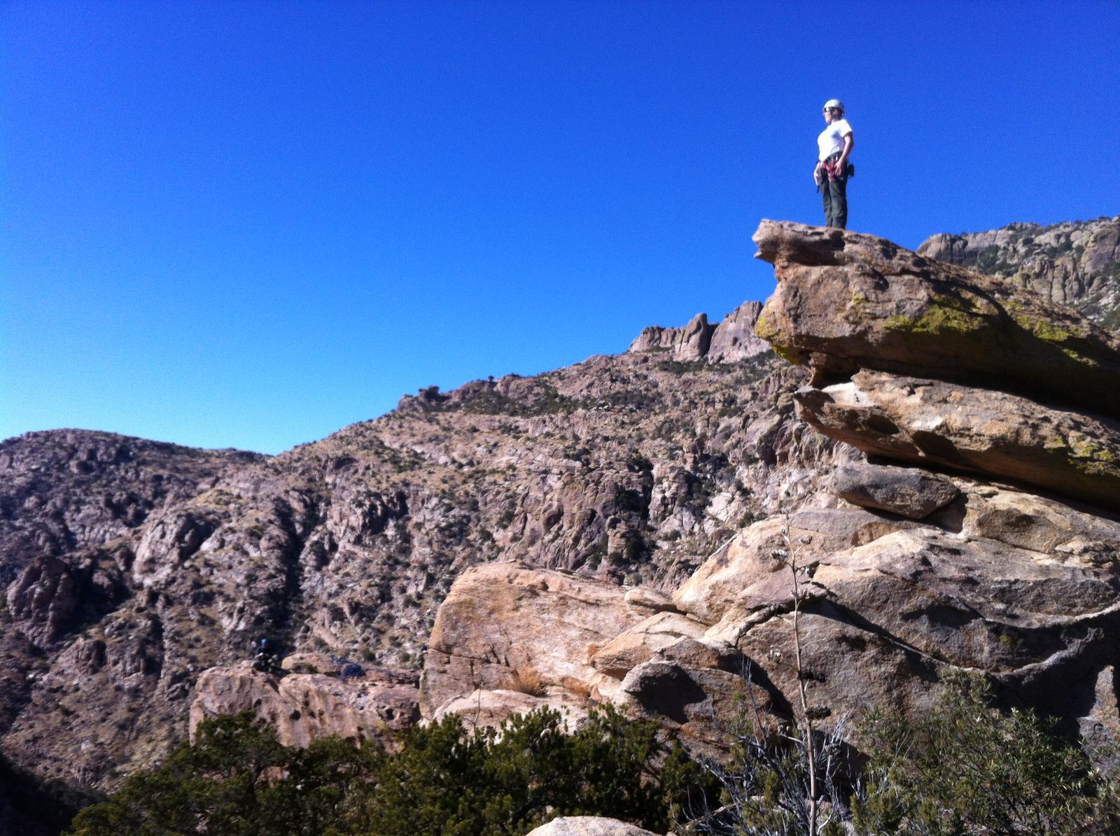 Catherine on top of the world.