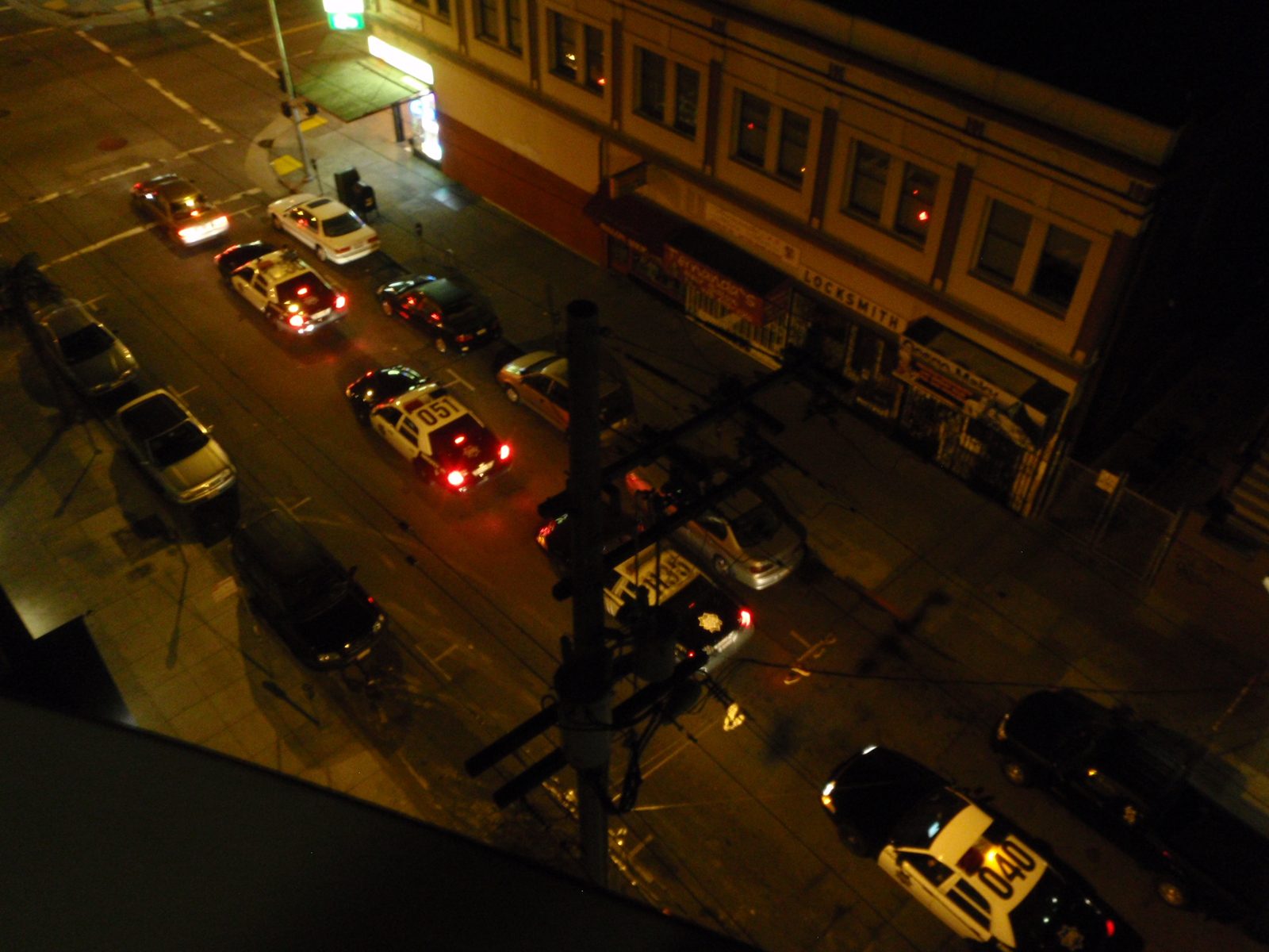 Rolling out with the suspects in custody.
