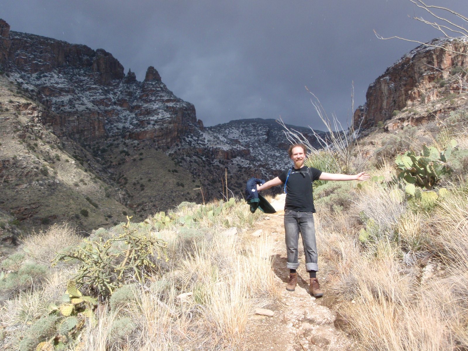 Peter enjoying the hike.