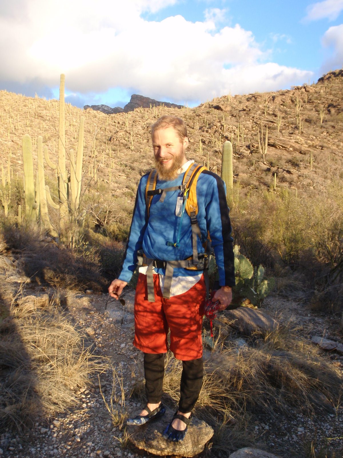 I changed into my emergency long underwear somewhere on the hike down. It was really, really...