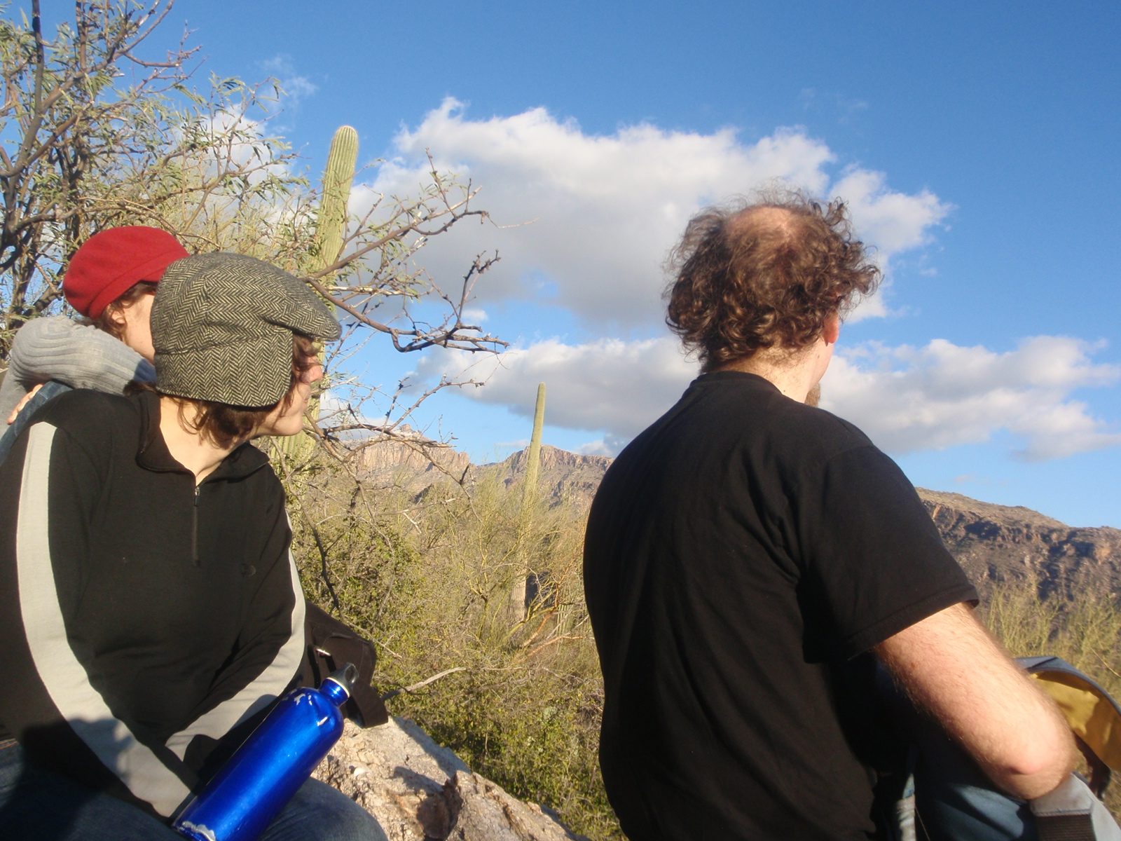 Mel Emily and Peter pondering the yonder.