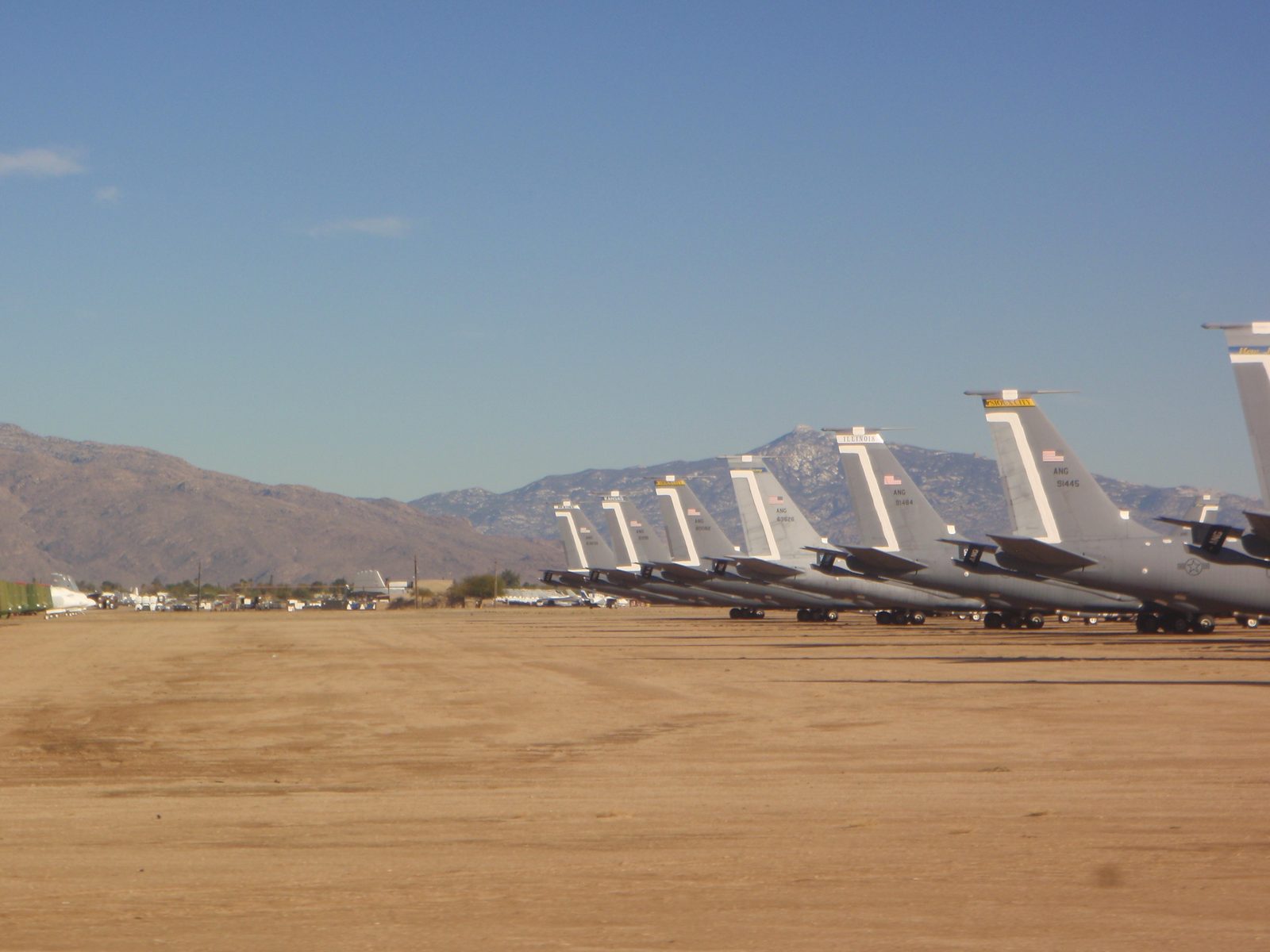 Bigger planes in storage. All of this was on the eastern half of the base which they really...