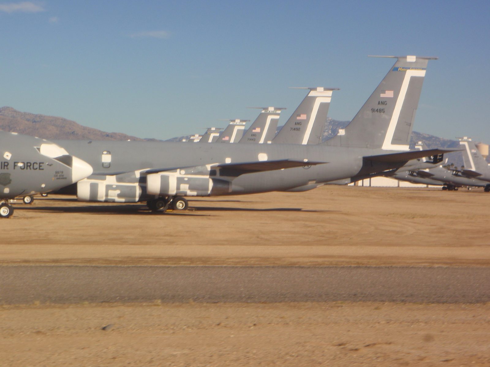 More tails of planes.
