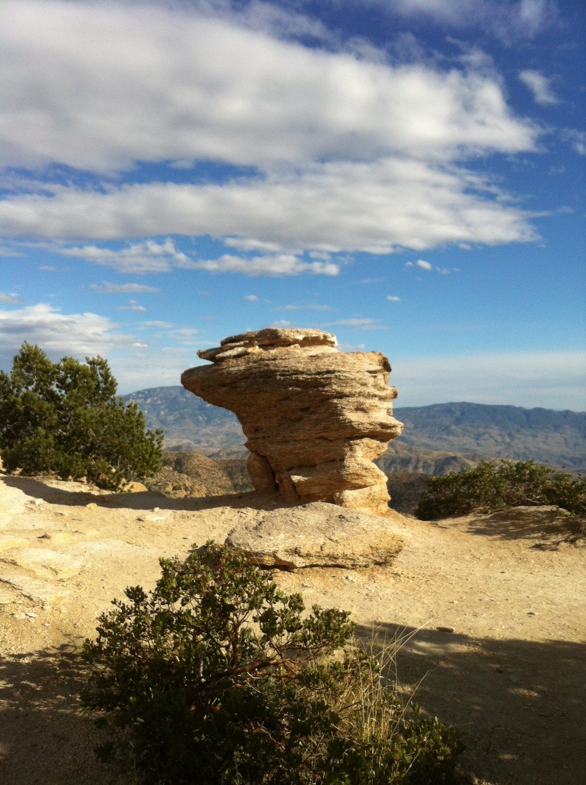 Hoodoo near the car.