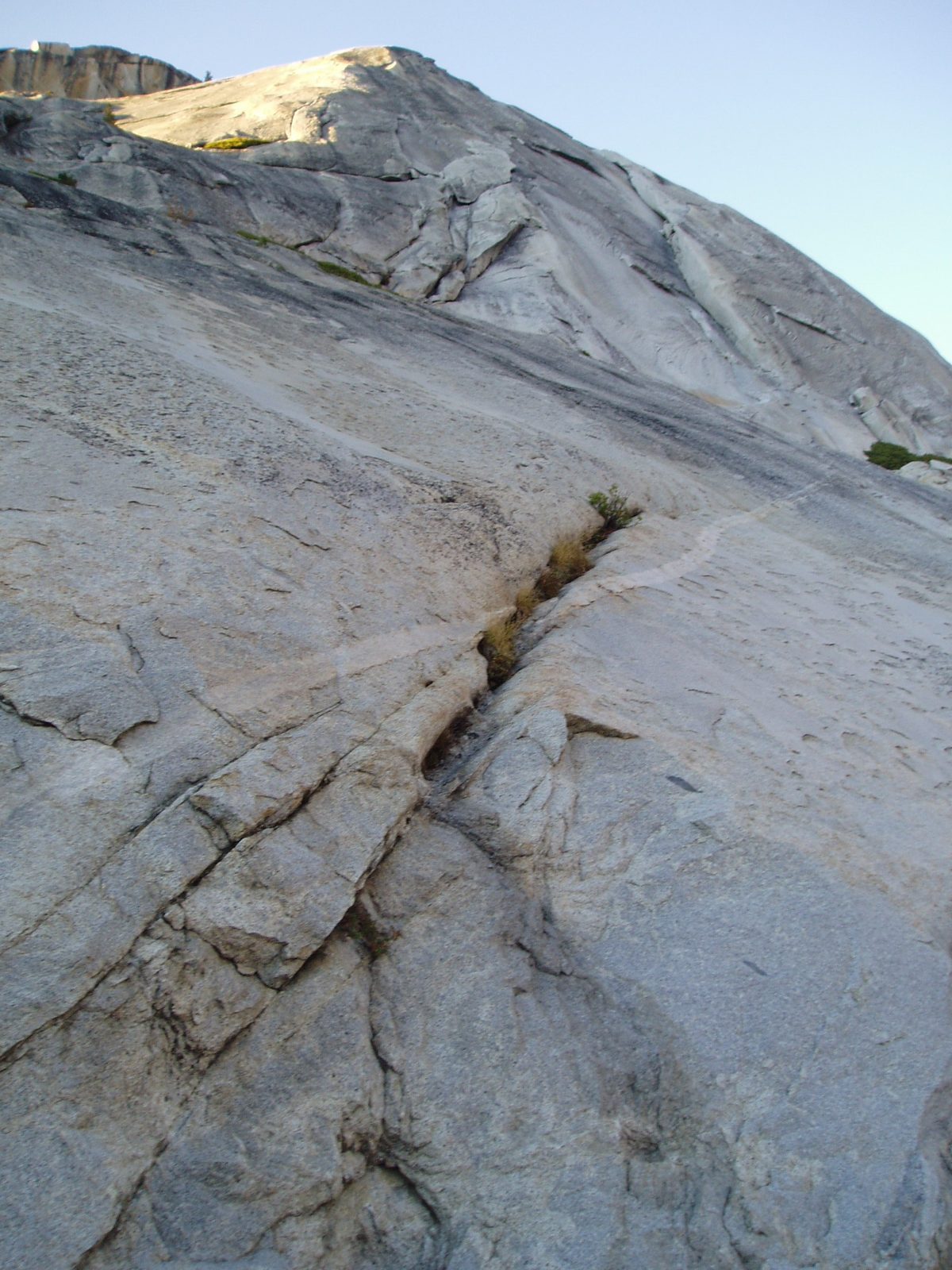 Detail of the climbing route.  Need to get Photoshop to draw in line.