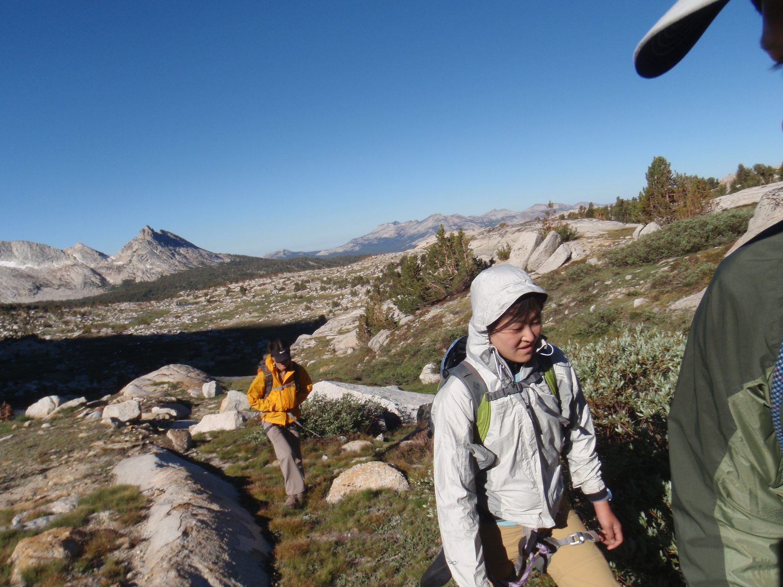 It was a windy morning so we bundled up in our windbreakers and headed up the hill.