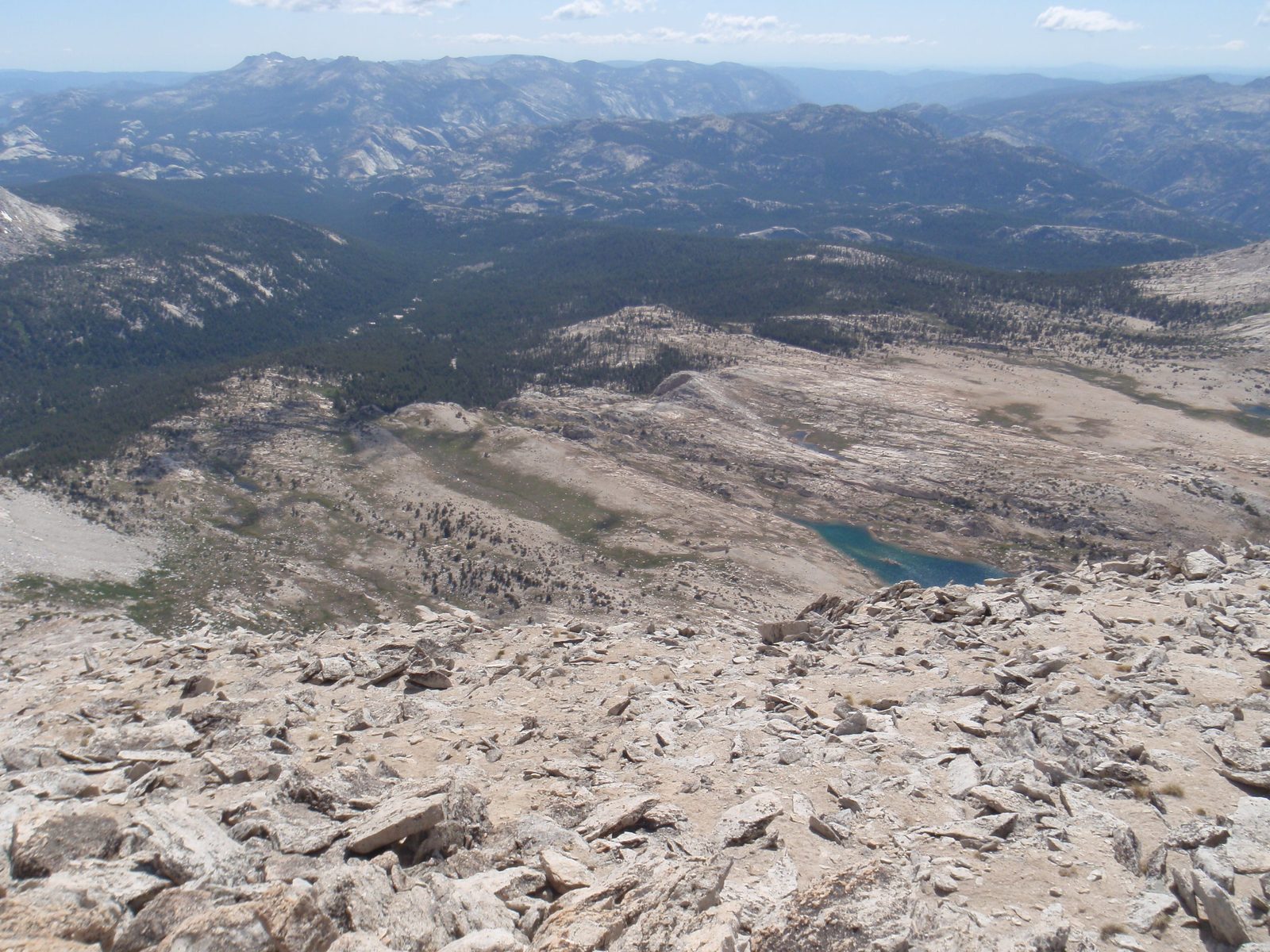 View back towards camp.