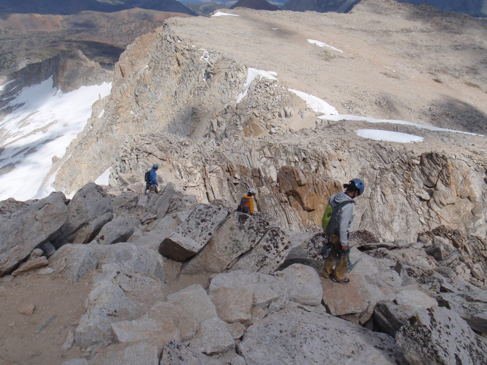 There's actually a pretty good trail along the east ridge.