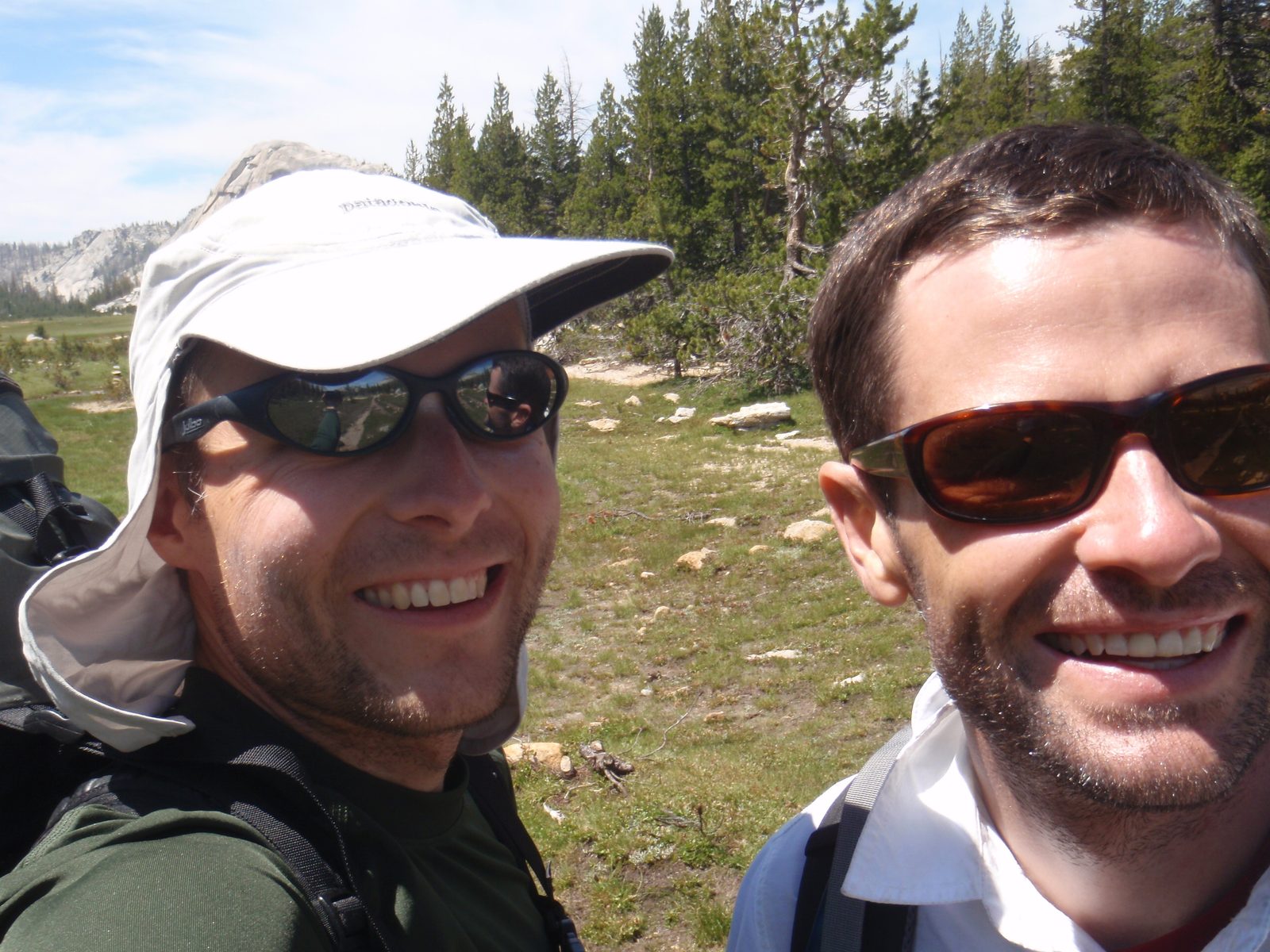 Jay and John 6 miles or so into our journey.