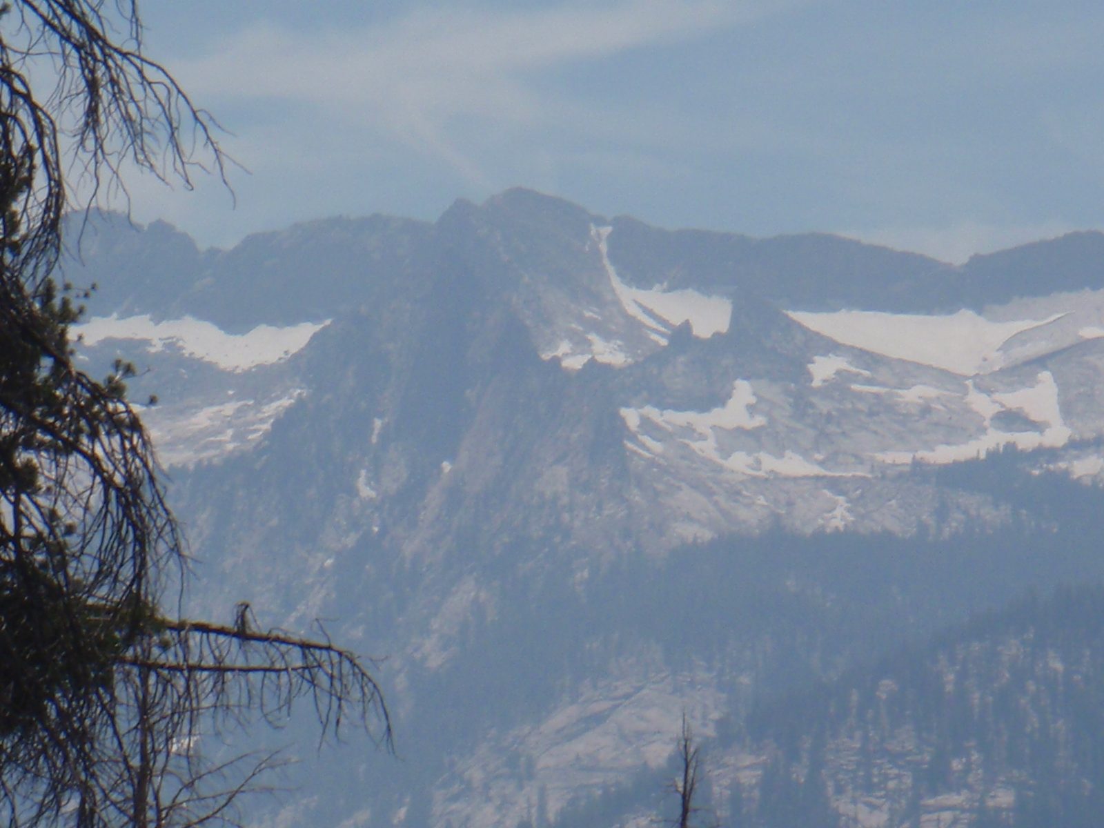 Some wild looking crags and spires in the Clark Range in the distance.