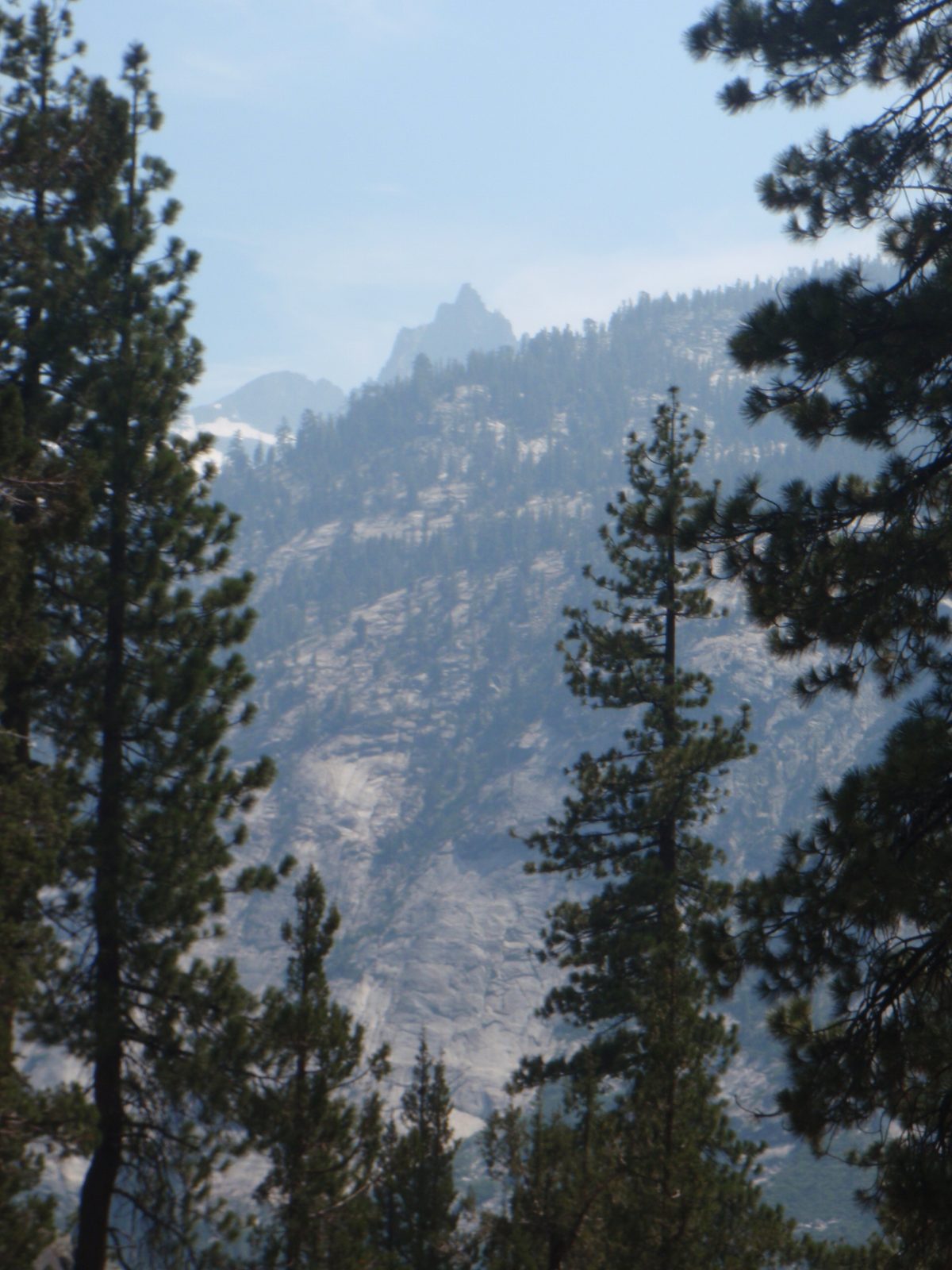 Some tall mountains in the east.