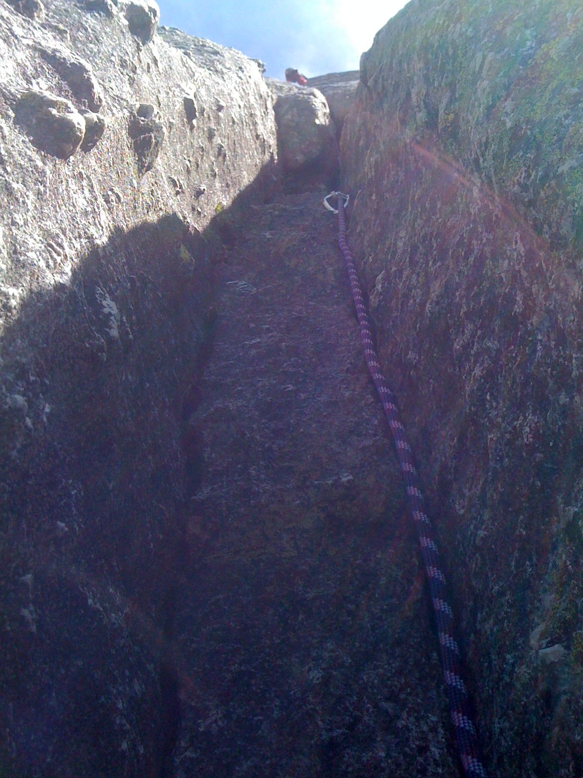 The monster off-width at the start of pitch 2.