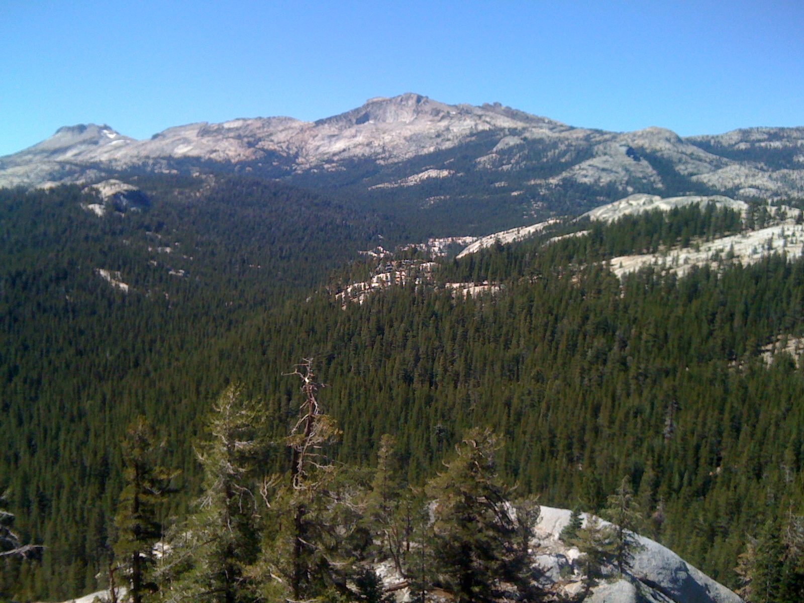 View to the west from the top of pitch 1.
