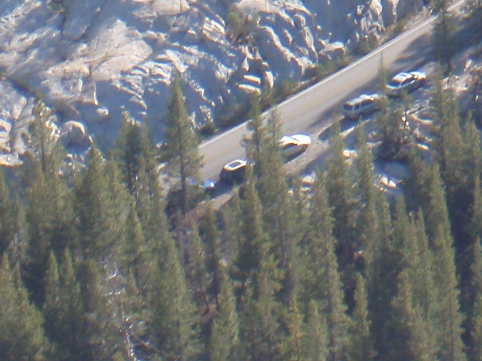 Zoomed in shot of our car: We were pretty sure we saw our friend Lee who was getting a ride back...