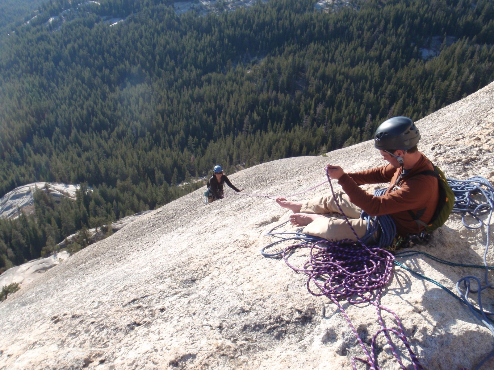 Height of this route was about 700 feet.