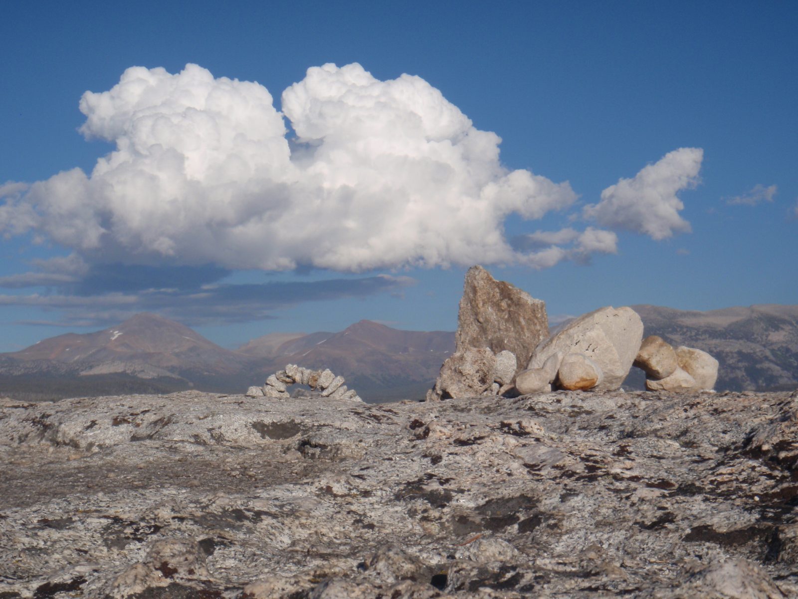 Natural bridge rock cairn at the top of DAFF Dome. Catherine, can you include this in your...