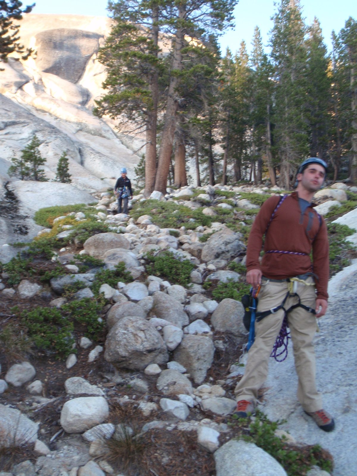 Hiking back to the car.