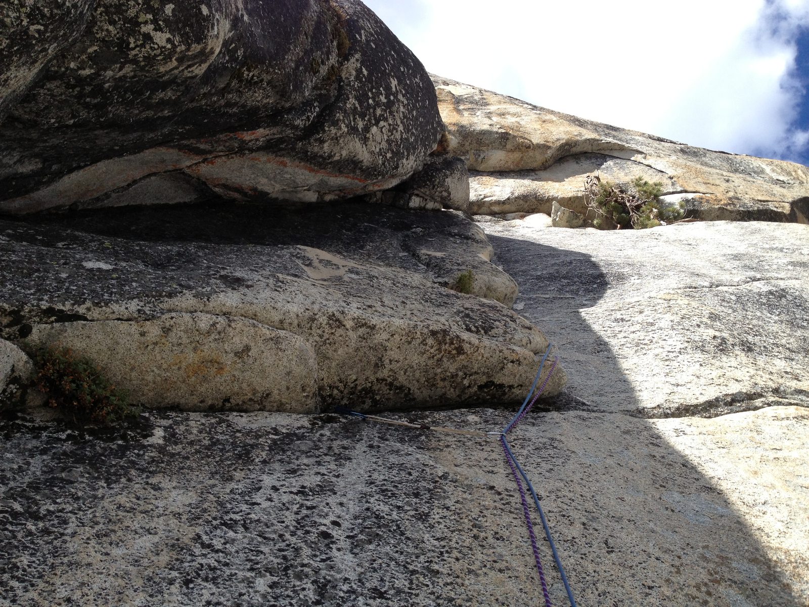John's lead ropes on pitch 2.