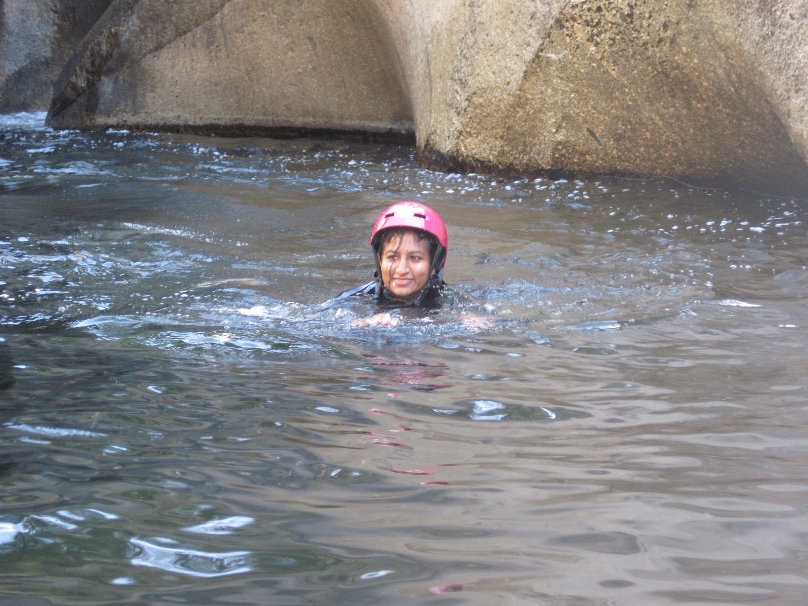 Aditi after jumping 25 feet.