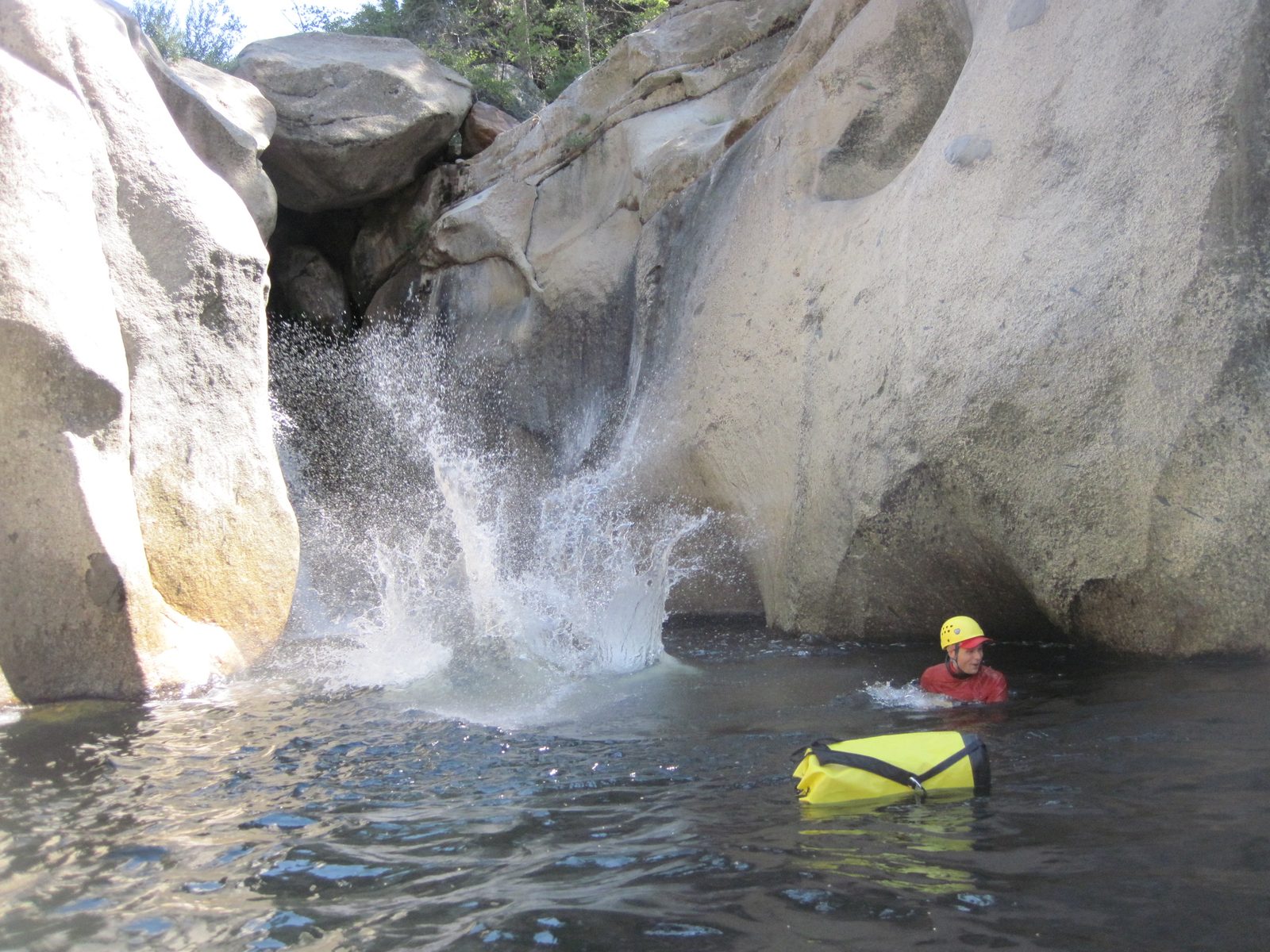 Bracing for the splash. I think this has to be Joel.