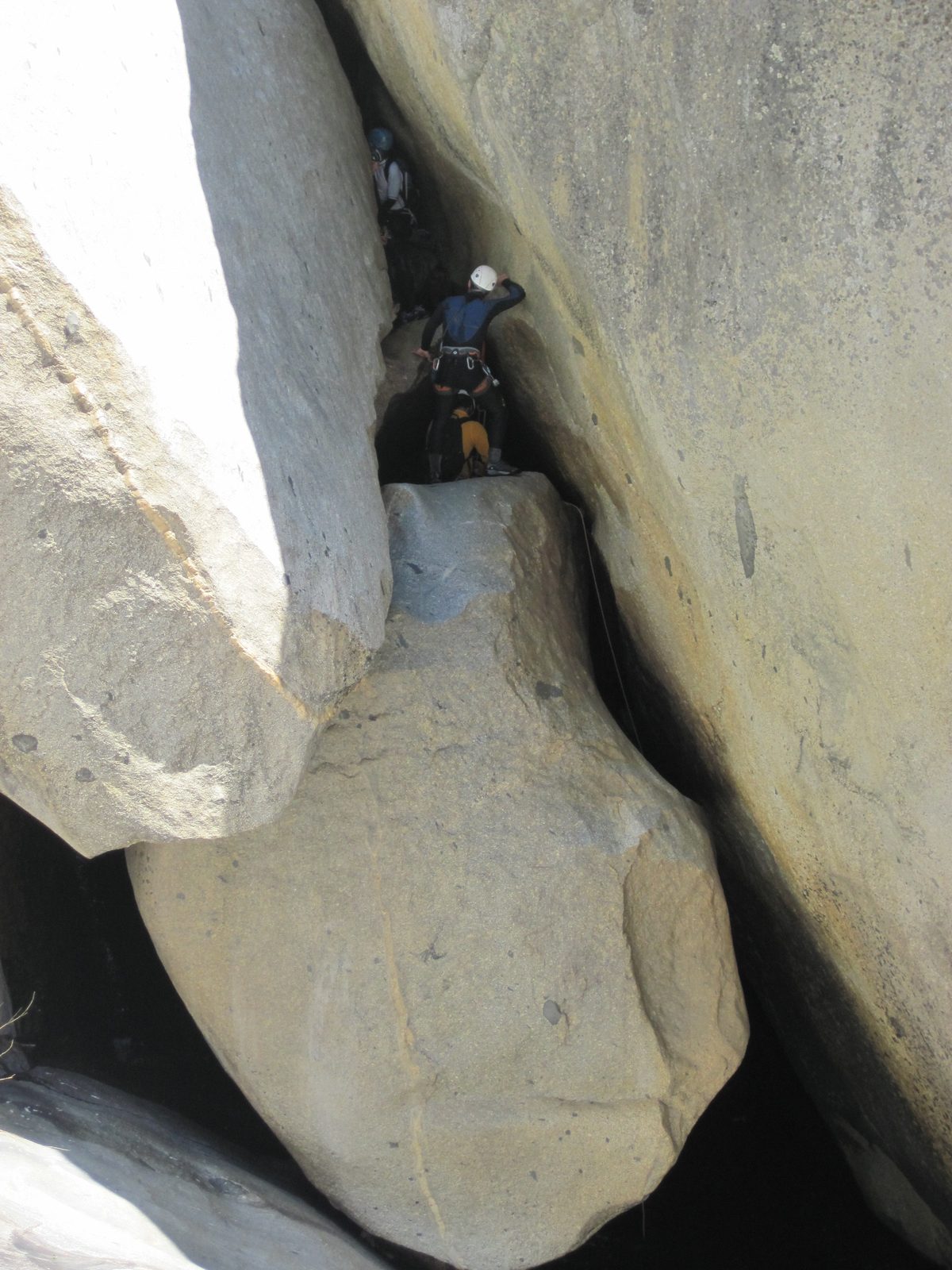After disappearing into that hole in the last picture, you climb through a boulder maze and...