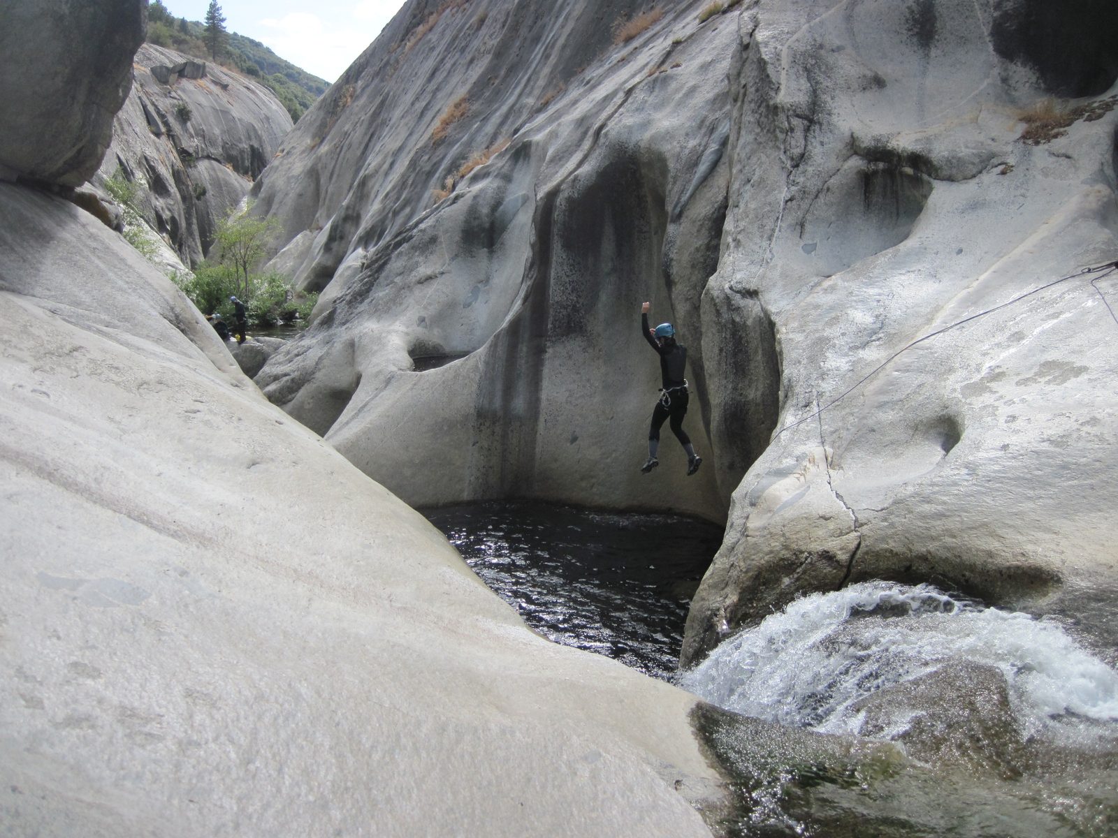 Tracy jumping.