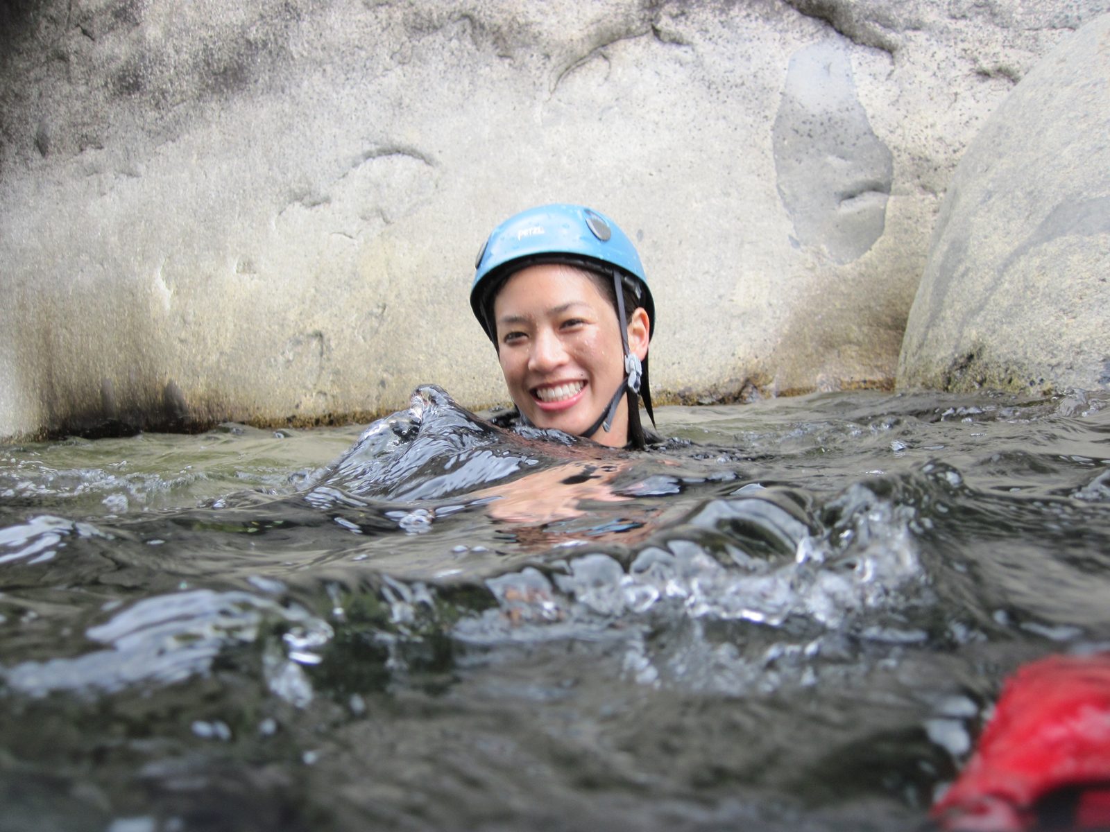 Tracy, staying afloat.