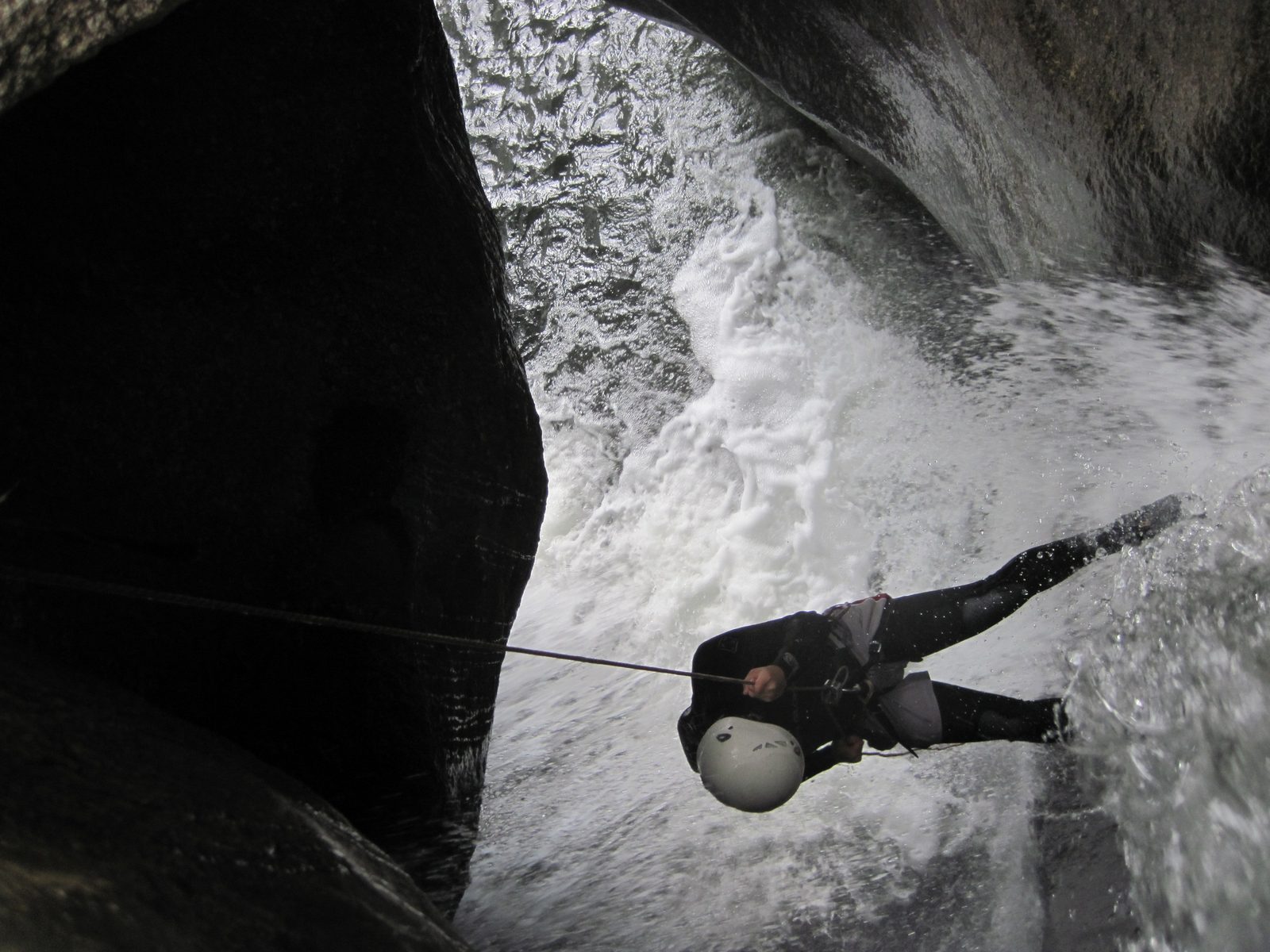 Eliah, most of the way down.