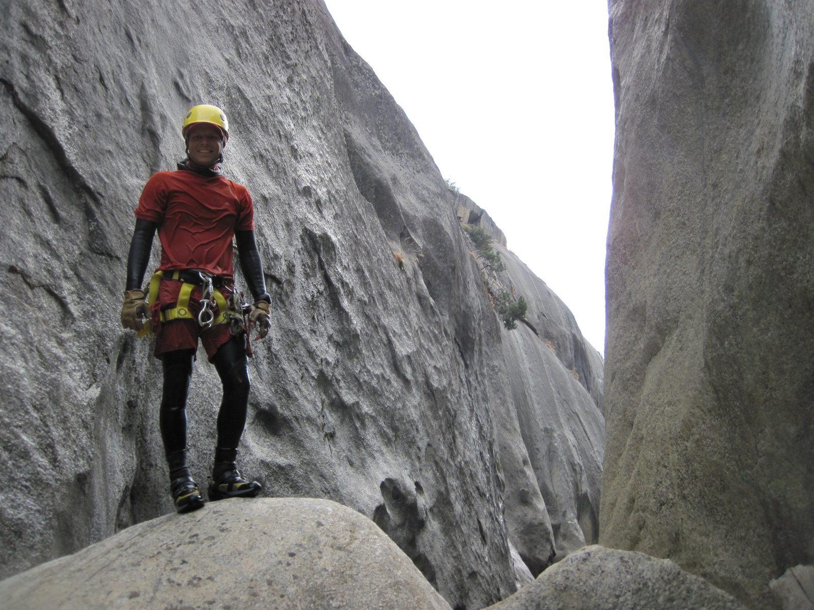 Having rappelled through here a few times already, I thought I'd try something different: jump...