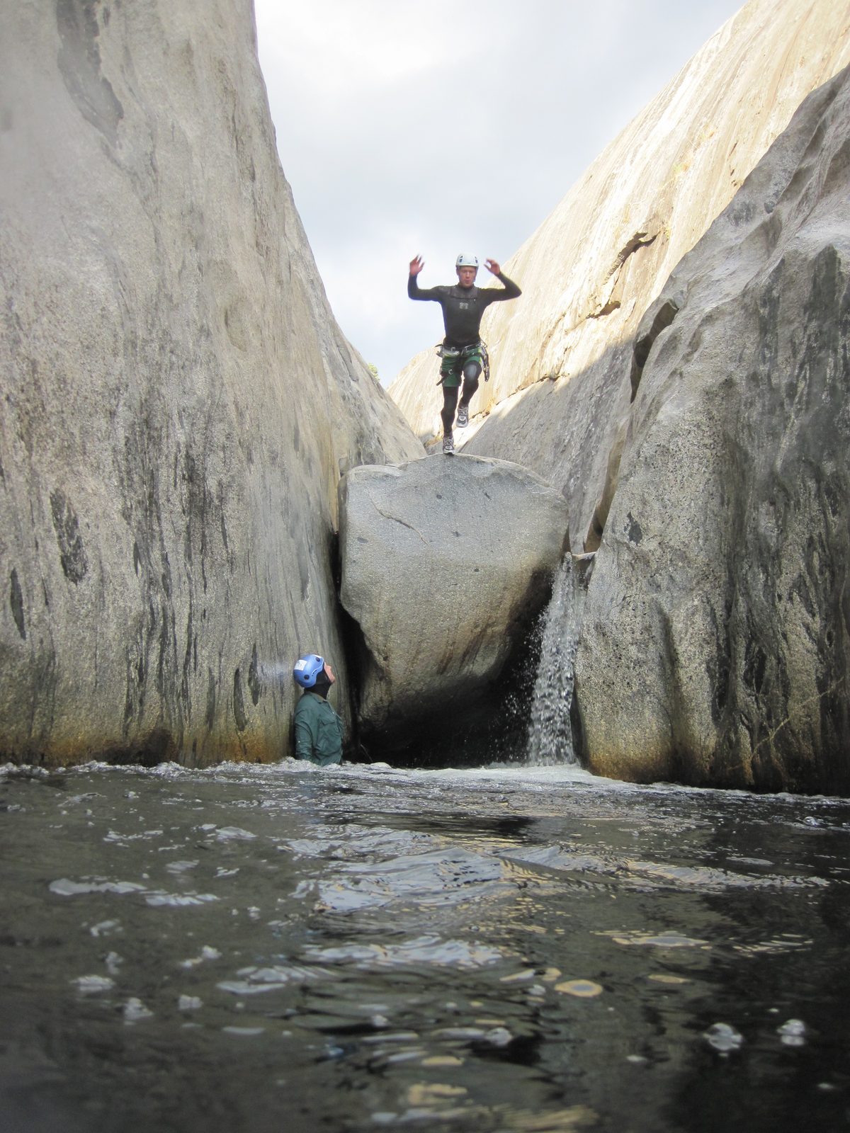 Ben jumping.