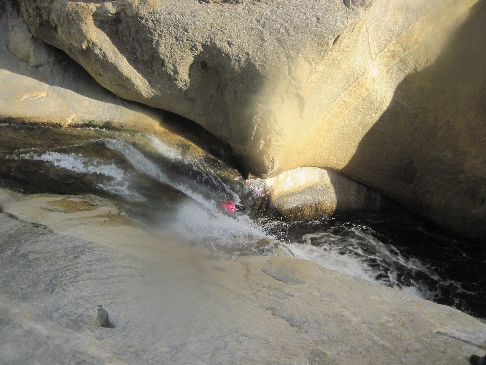 Aditi on a water slide!
