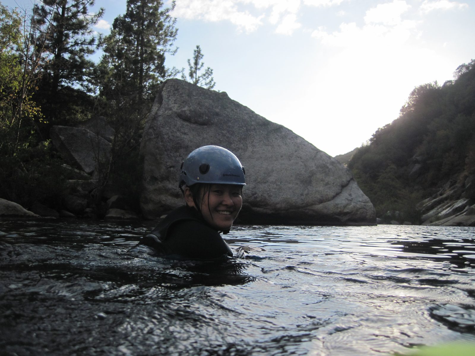 On one of the last few swims before the exit.