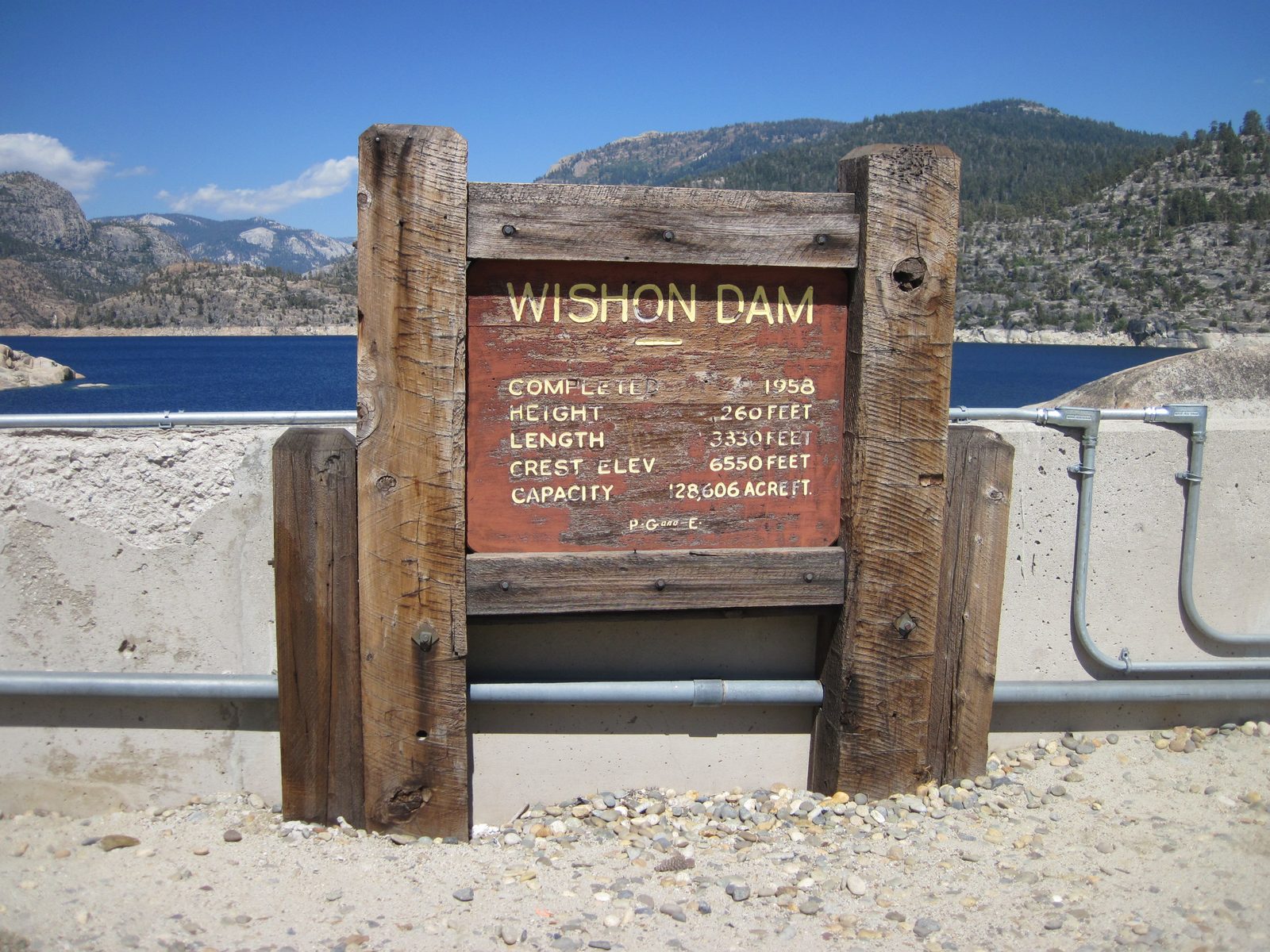 Wishon Dam.