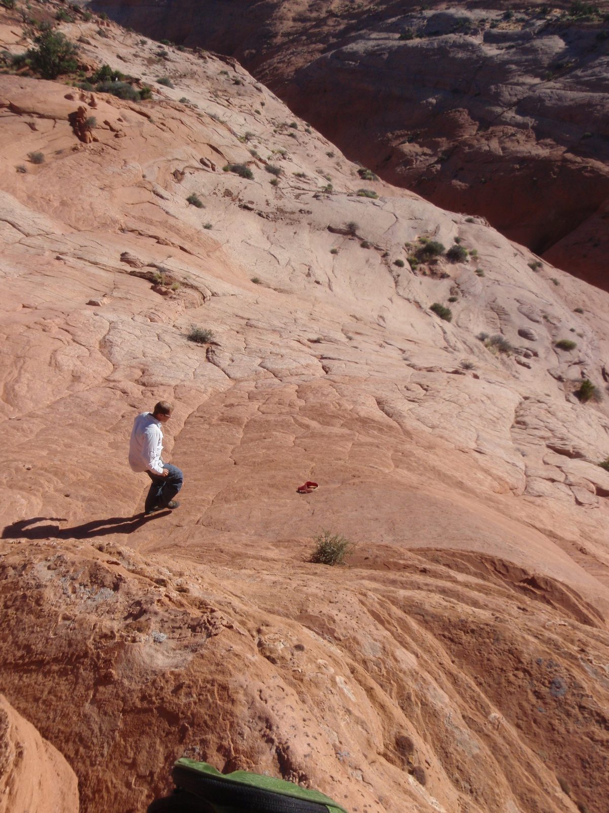 I lost my hat. It was really windy. I'm glad it didn't go any farther.