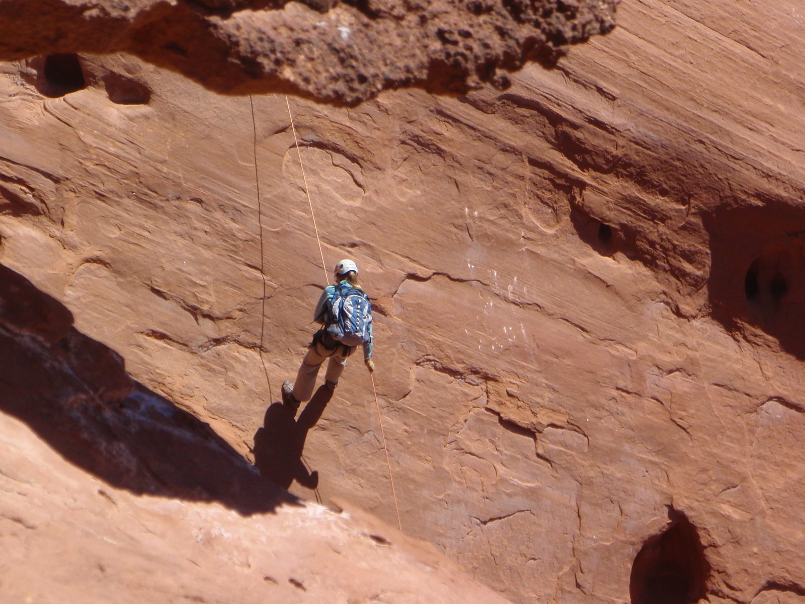 Meredith, part way down.