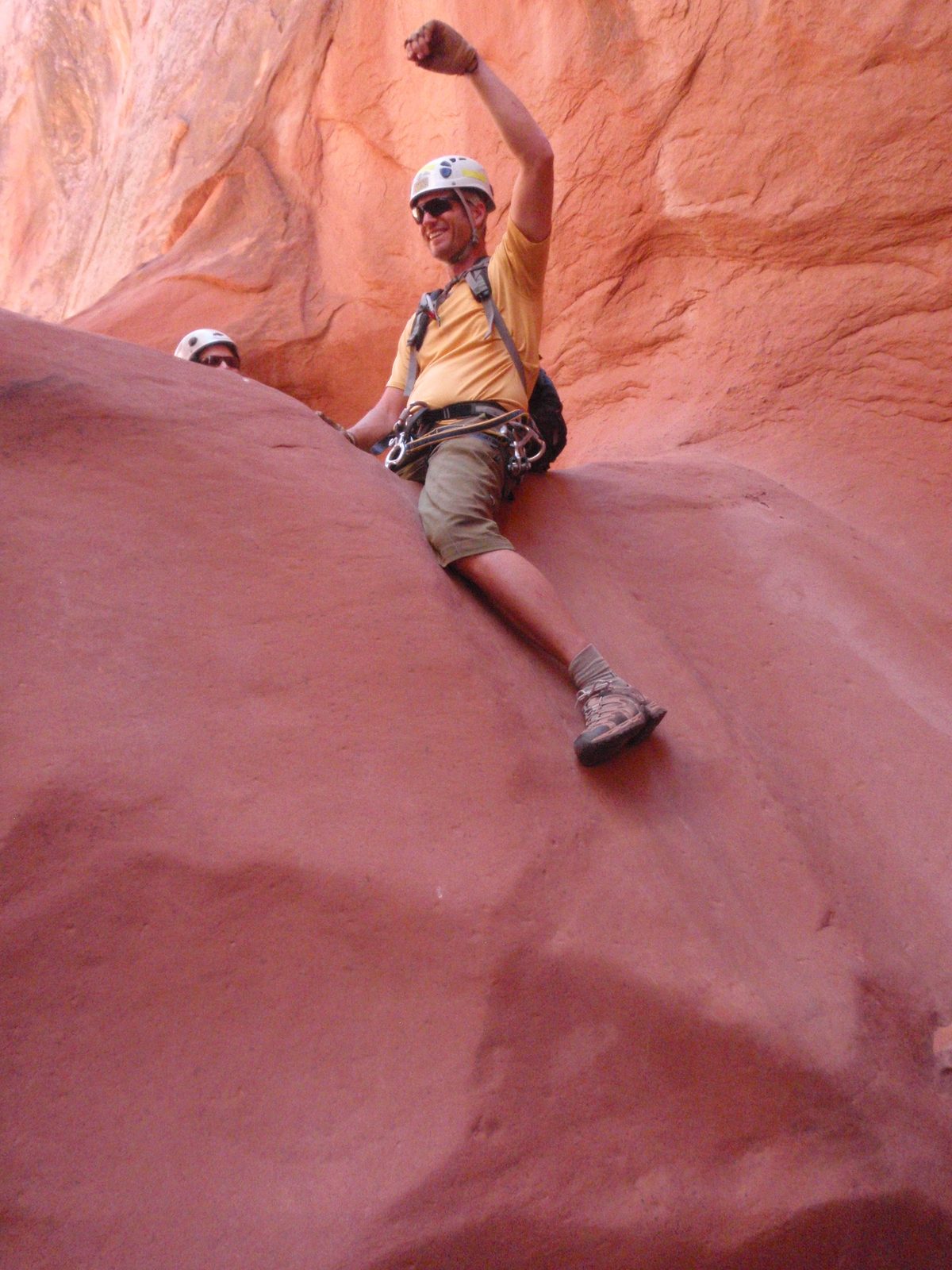 Andy found a horse, or maybe a bull to ride.