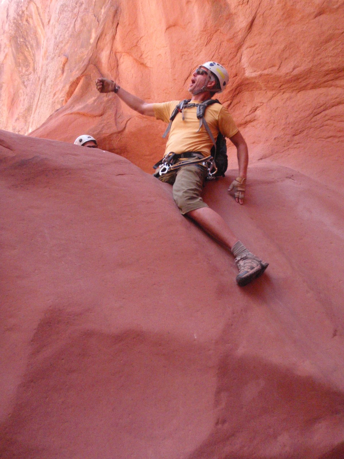 Andy riding his bull.