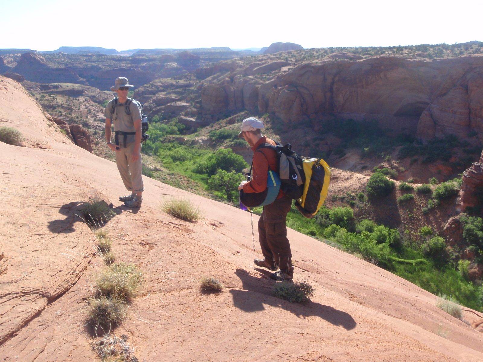 Trying to find a way to the bottom of the canyon system. I believe the canyon at the right is...