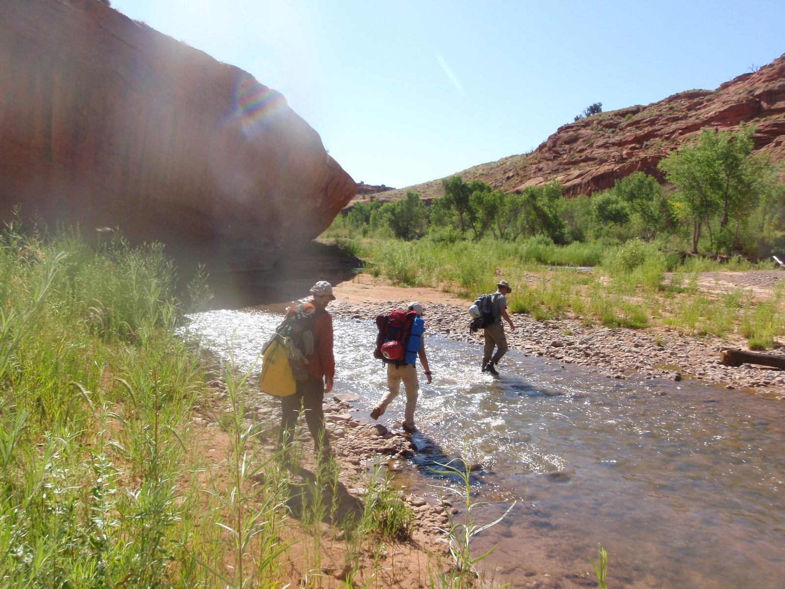 Crossing the Escalante.