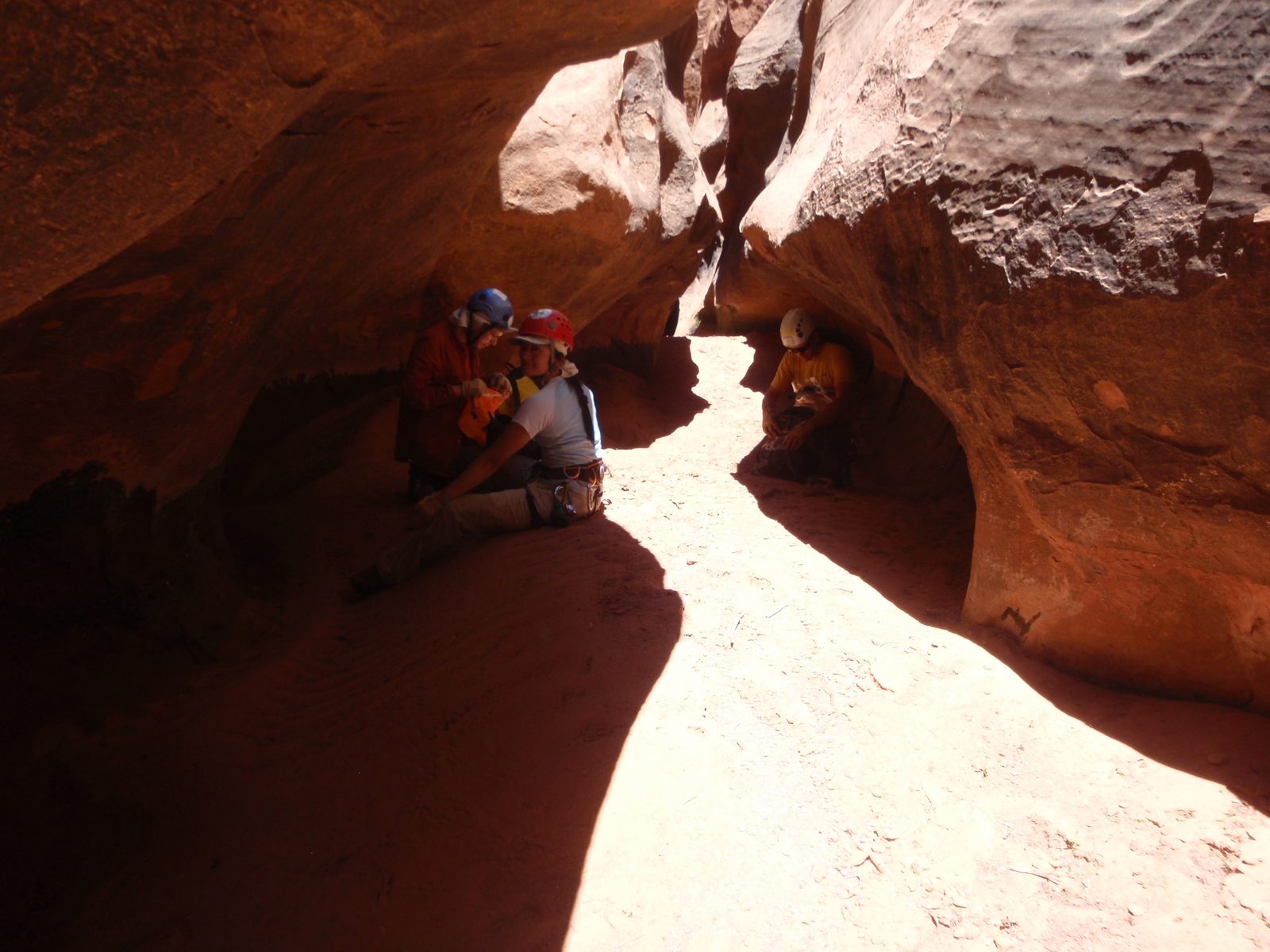 It was really hot that day. Staying in the shade as best we can.