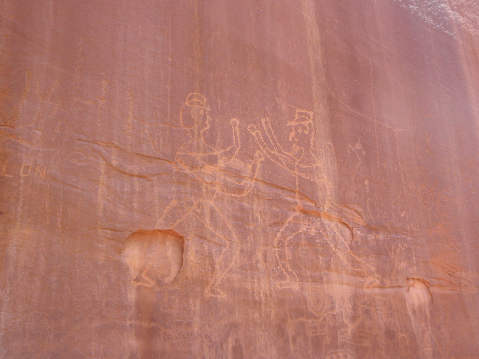 Cowboys fighting.